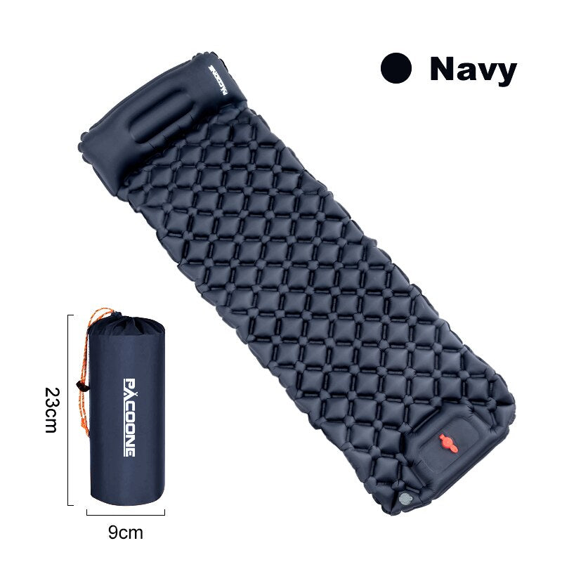 Inflatable Camping Sleeping Mattress with Built-in Pump