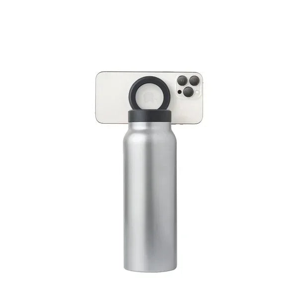 Water Bottle with Built-in MagSafe Mobile Holder