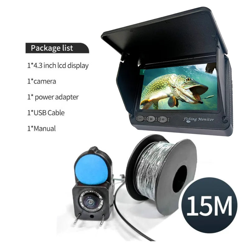 Portable Underwater Camera & Fish Finder with 4.3" LCD Screen