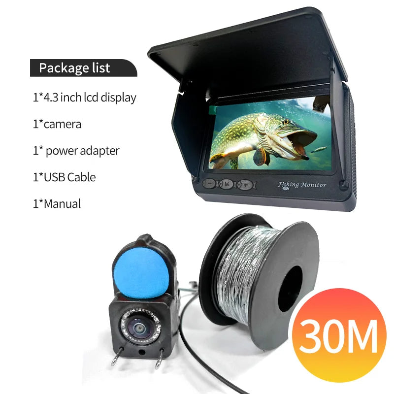 Portable Underwater Camera & Fish Finder with 4.3" LCD Screen