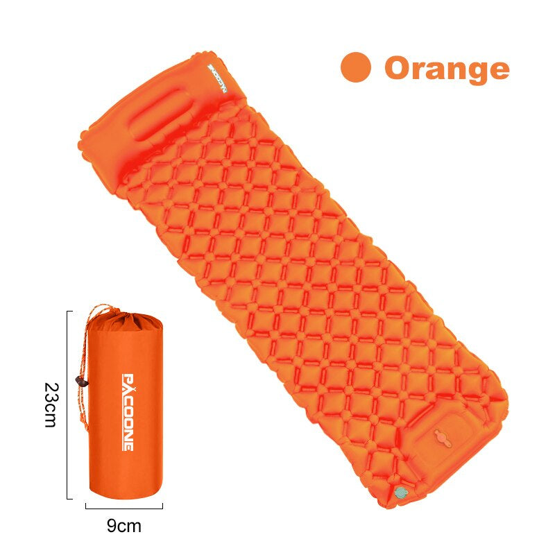 Inflatable Camping Sleeping Mattress with Built-in Pump