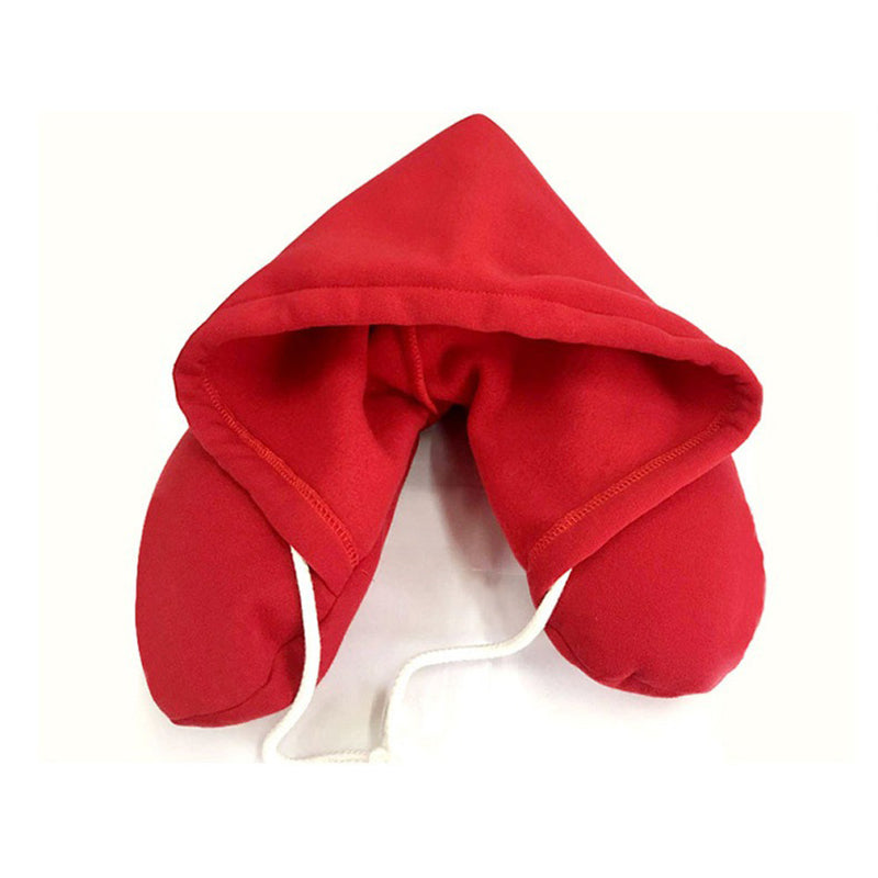 Travel Neck Pillow with Hood & Sleep Mask