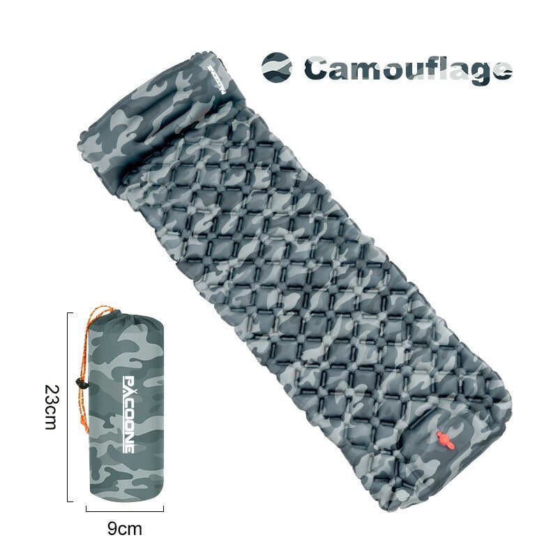 Inflatable Camping Sleeping Mattress with Built-in Pump