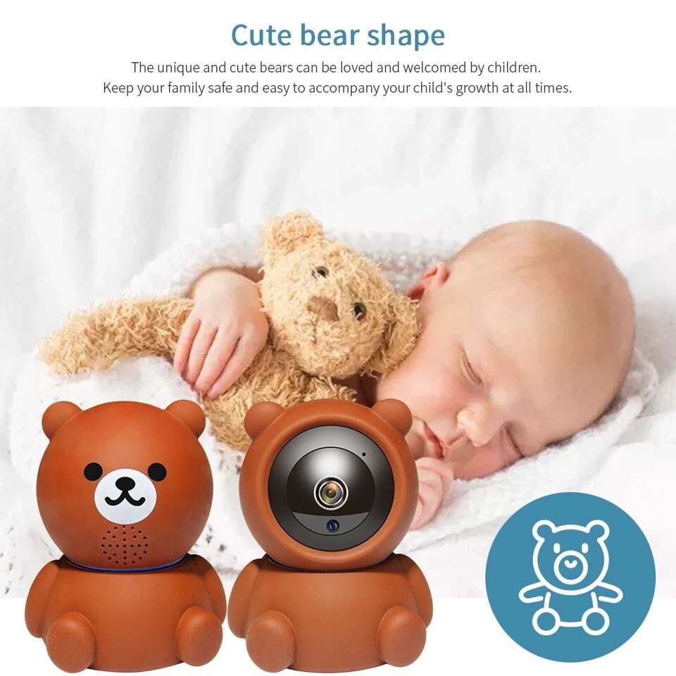 Bear 1080P WiFi IP Security Camera | Auto Tracking | IR Night Vision | Home Surveillance Camera