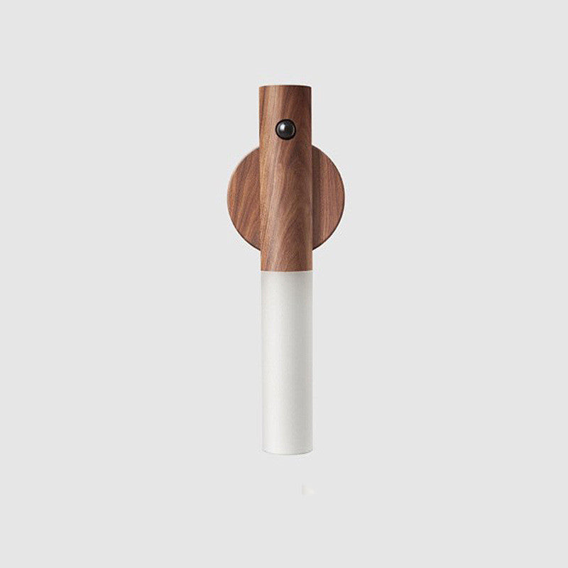 Automatic LED USB Magnetic Wooden Wireless Night Light – Lighting with PIR Motion Sensor