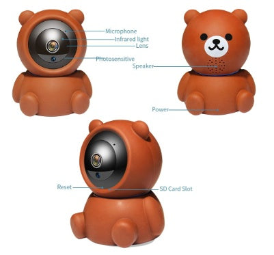 Bear 1080P WiFi IP Security Camera | Auto Tracking | IR Night Vision | Home Surveillance Camera