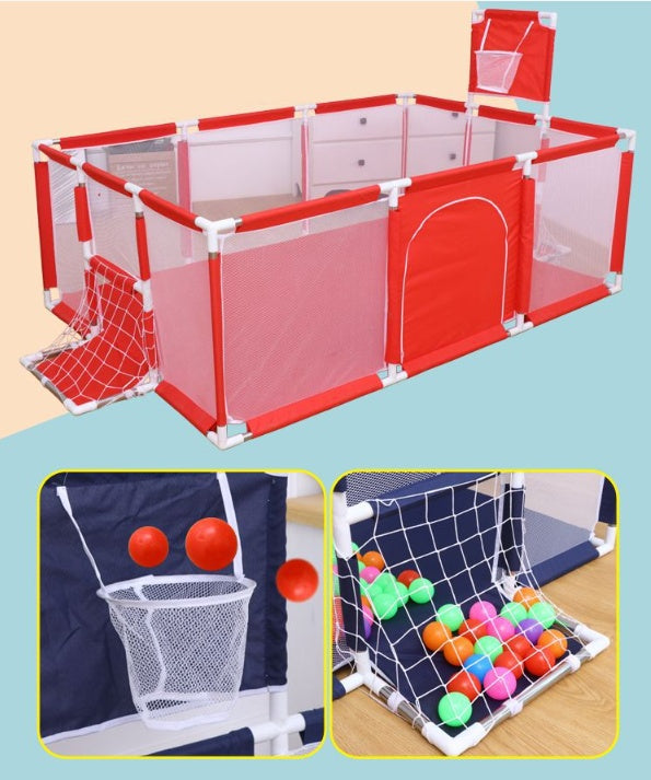 Children's Play Park with Safety Net & Ball Pool – For Indoors