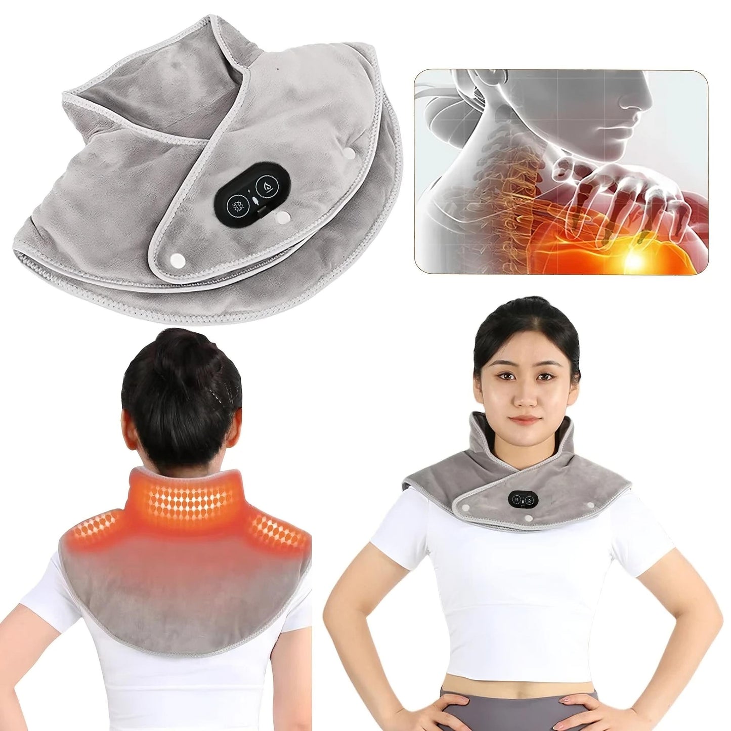 Electric Heated Pad for Neck & Shoulders