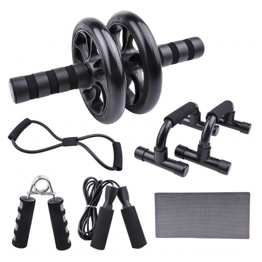5-in-1 Abdominal Roller & Fitness Equipment Set