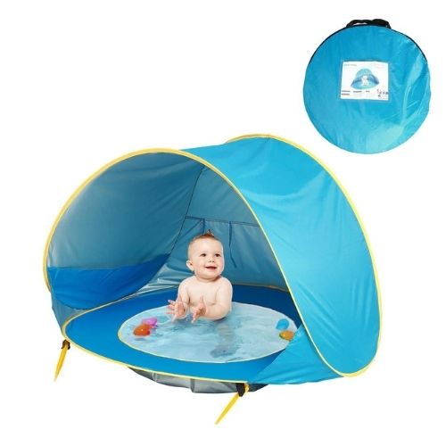 Beach Tent for Babies with UV Protection & Small Pool