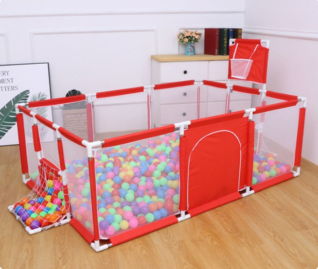 Children's Play Park with Safety Net & Ball Pool – For Indoors