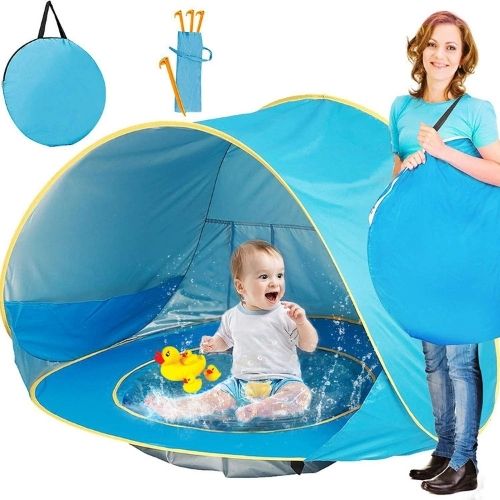 Beach Tent for Babies with UV Protection & Small Pool