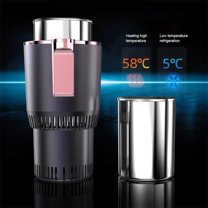Car Cup Holder with Heat & Cooling – 2 in 1