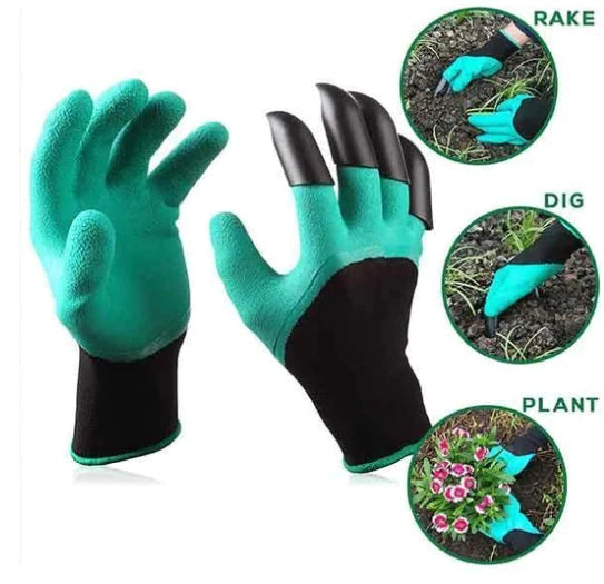 Gardening Gloves with Claws for Digging & Planting