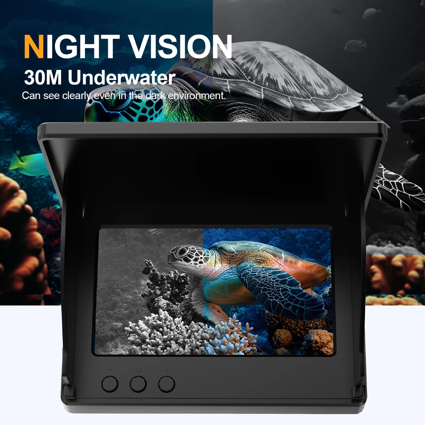 Portable Underwater Camera & Fish Finder with 4.3" LCD Screen