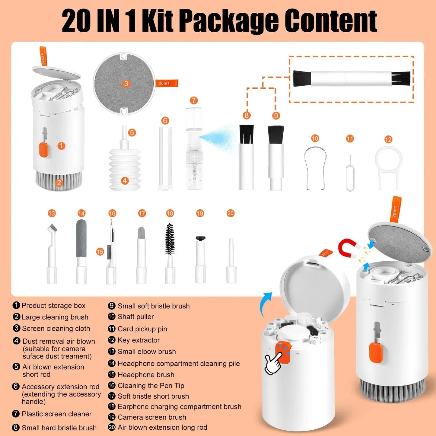 20-in-1 Appliance Cleaning Set