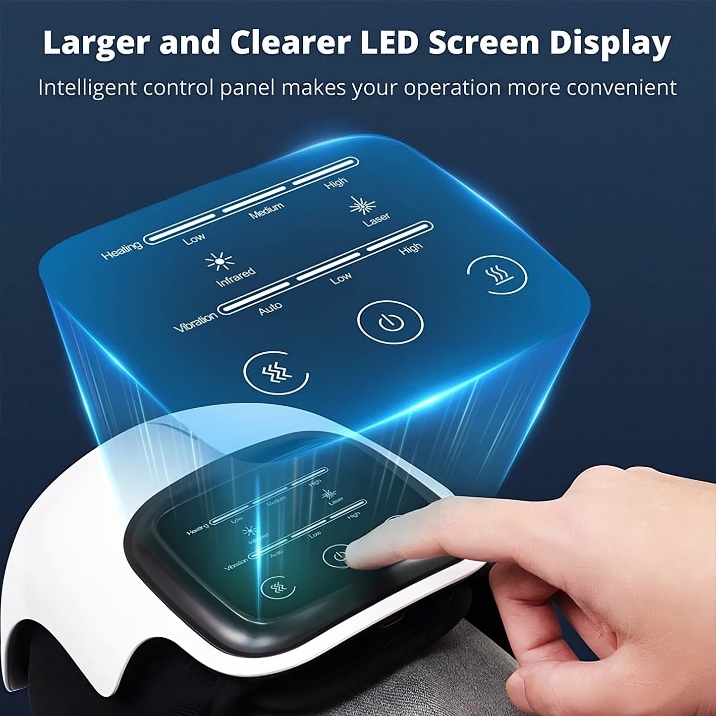 Electric Knee Physiotherapy Device with Heat & Massage