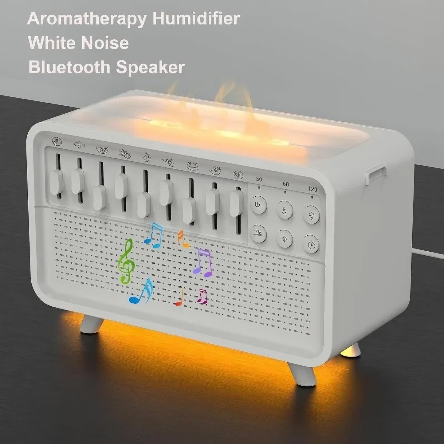 3-in-1 Bluetooth Humidifier with White Noise & Night Light