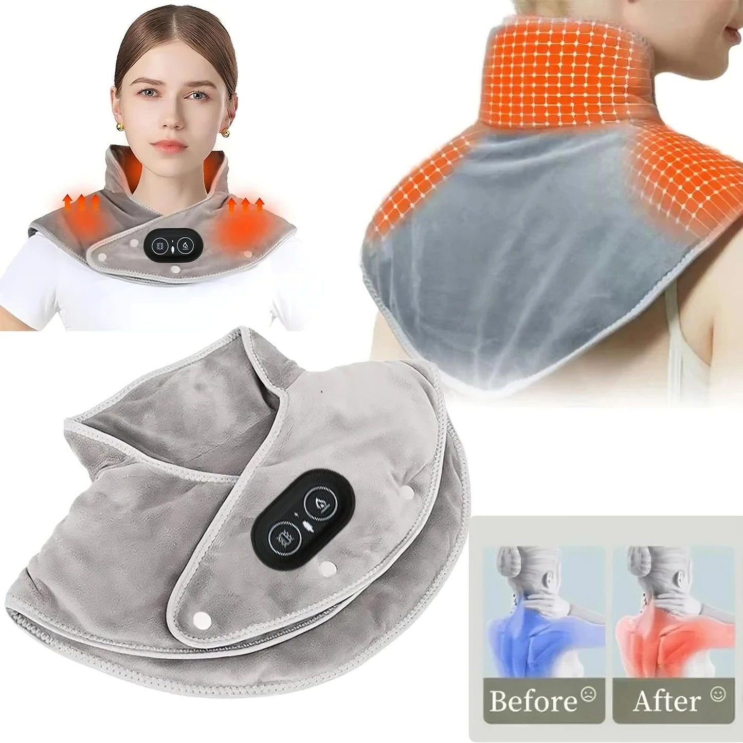 Electric Heated Pad for Neck & Shoulders