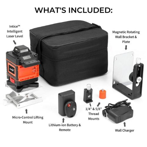 Professional 3D 360° Laser Level – Green Beams, Self-Leveling, IP54