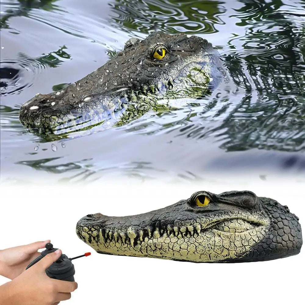Remote Controlled Crocodile Head Toy for Sea, Pool & Lake
