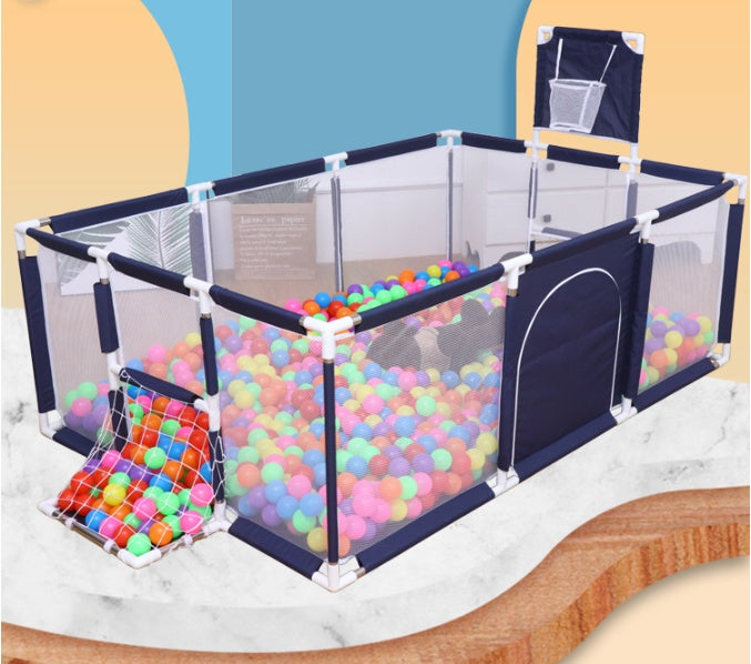 Children's Play Park with Safety Net & Ball Pool – For Indoors