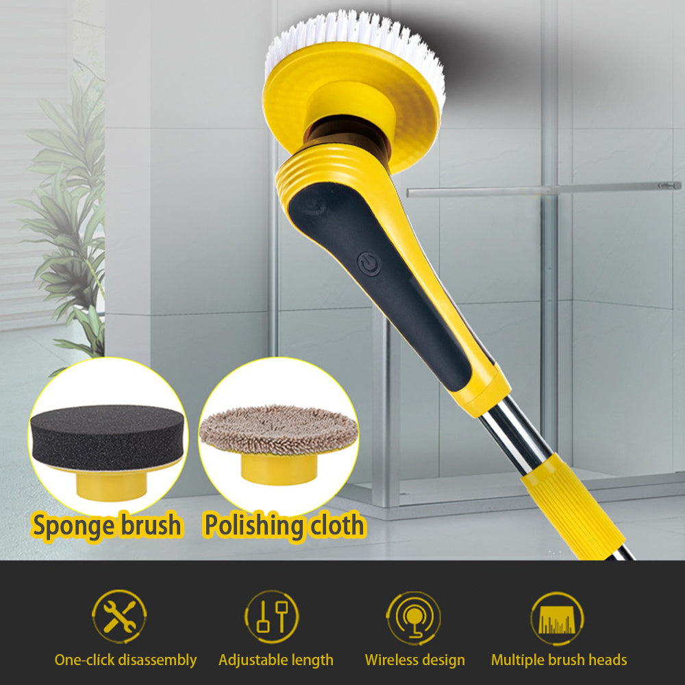 Cordless Electric Floor & Bathroom Cleaning Brush – Adjustable & Powerful