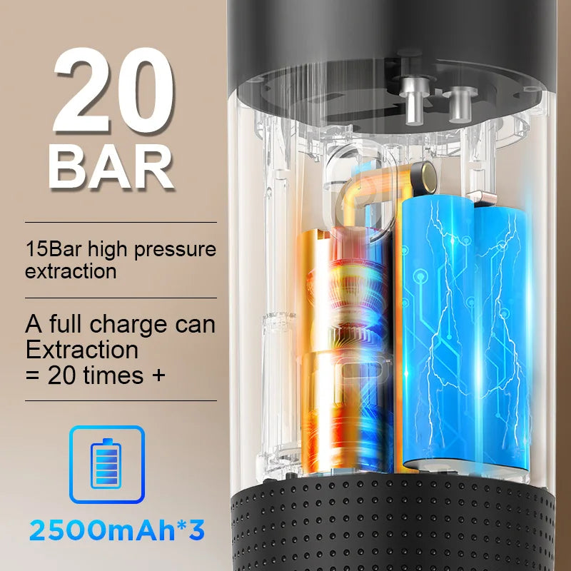Portable Coffee Maker – For Capsules, Pods & Ground Coffee