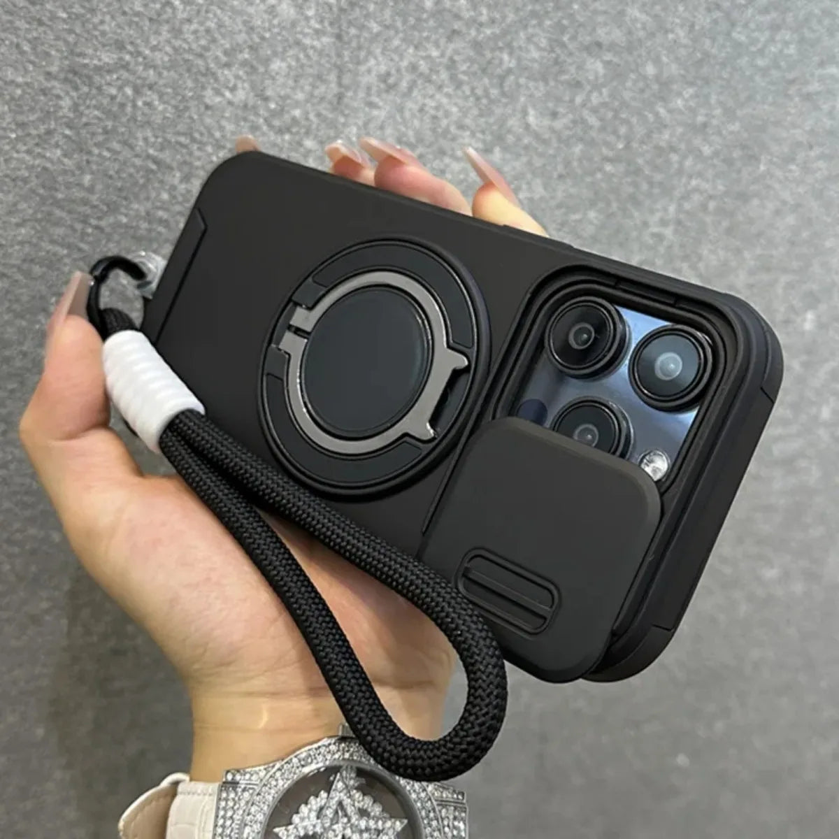 Durable Magnetic Case with Stand for iPhone