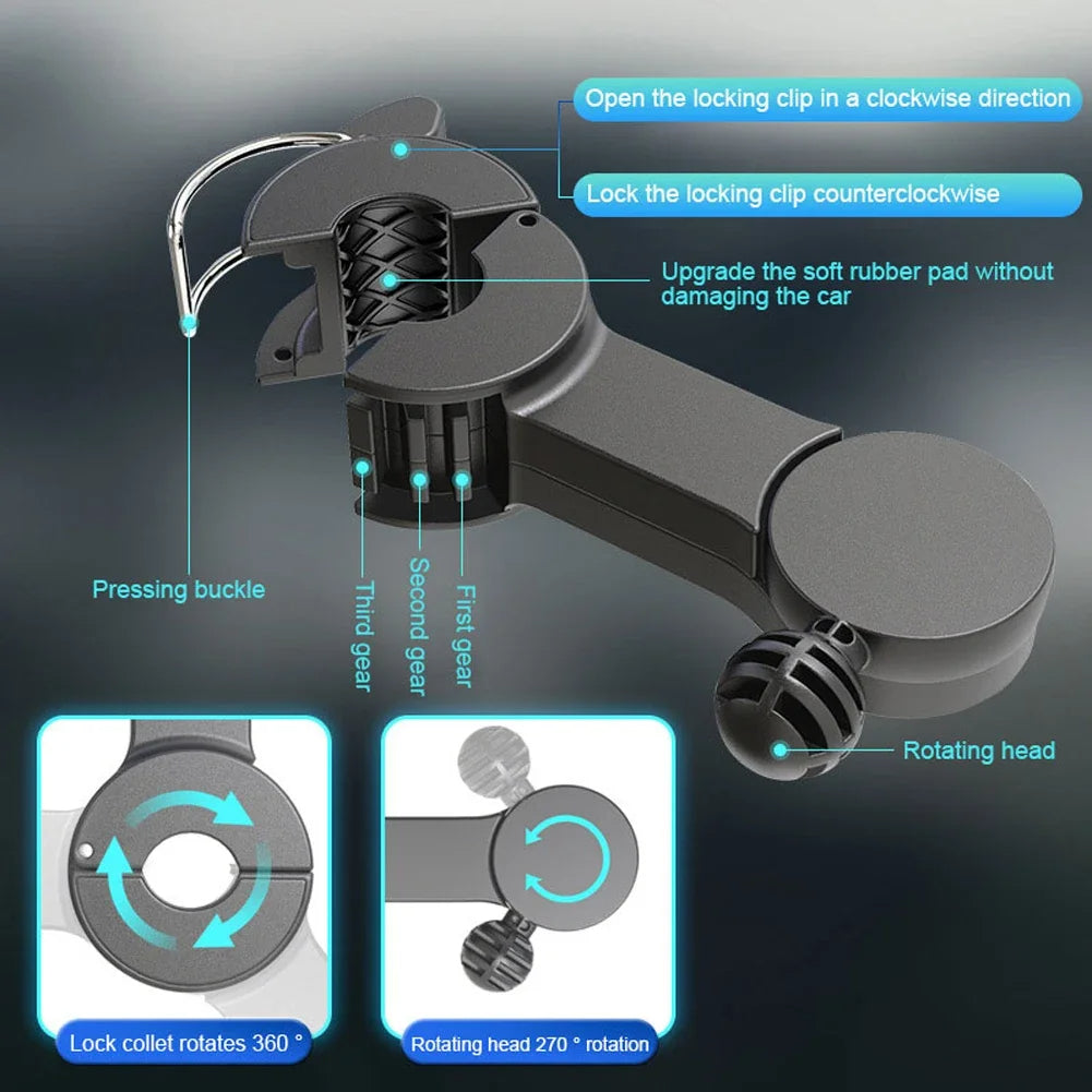 Dual Head Car Fan for Rear Seats