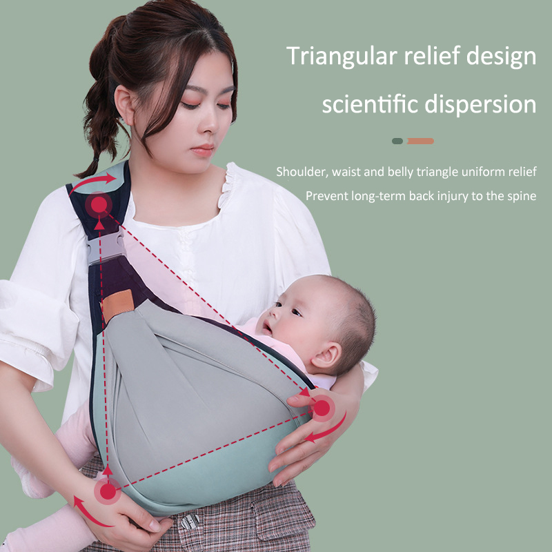 Baby Shoulder Carrier with Reinforcement and Breathable Fabric