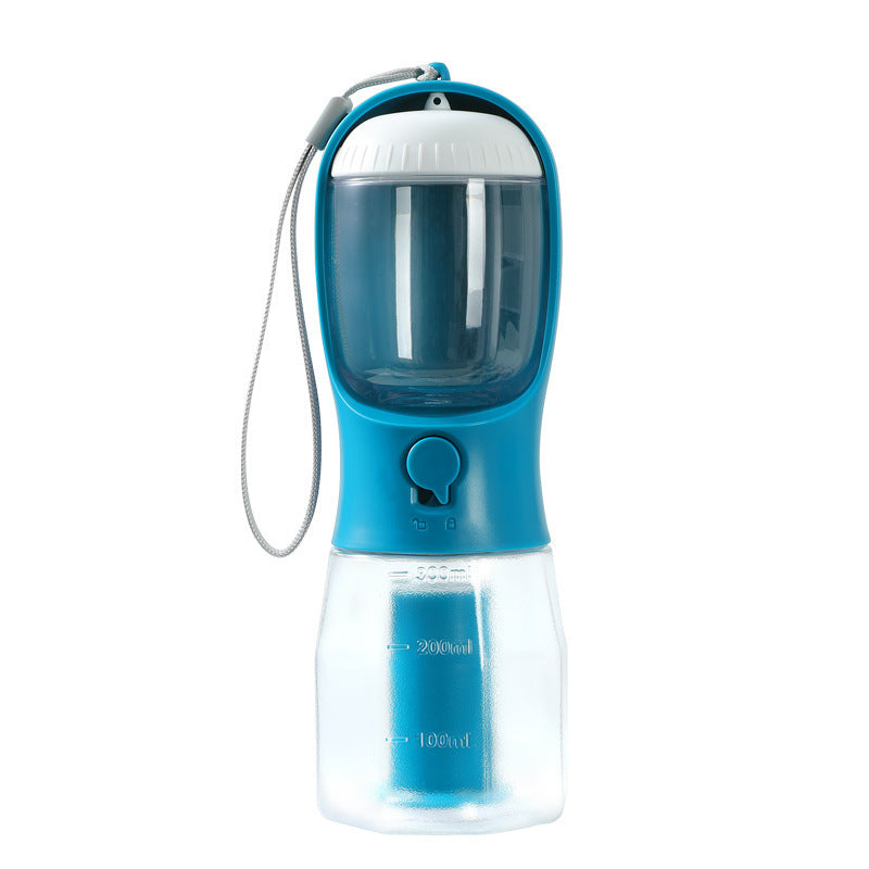 3-in-1 Pet Water Bowl – With Filter, Food Pouch & Pouches