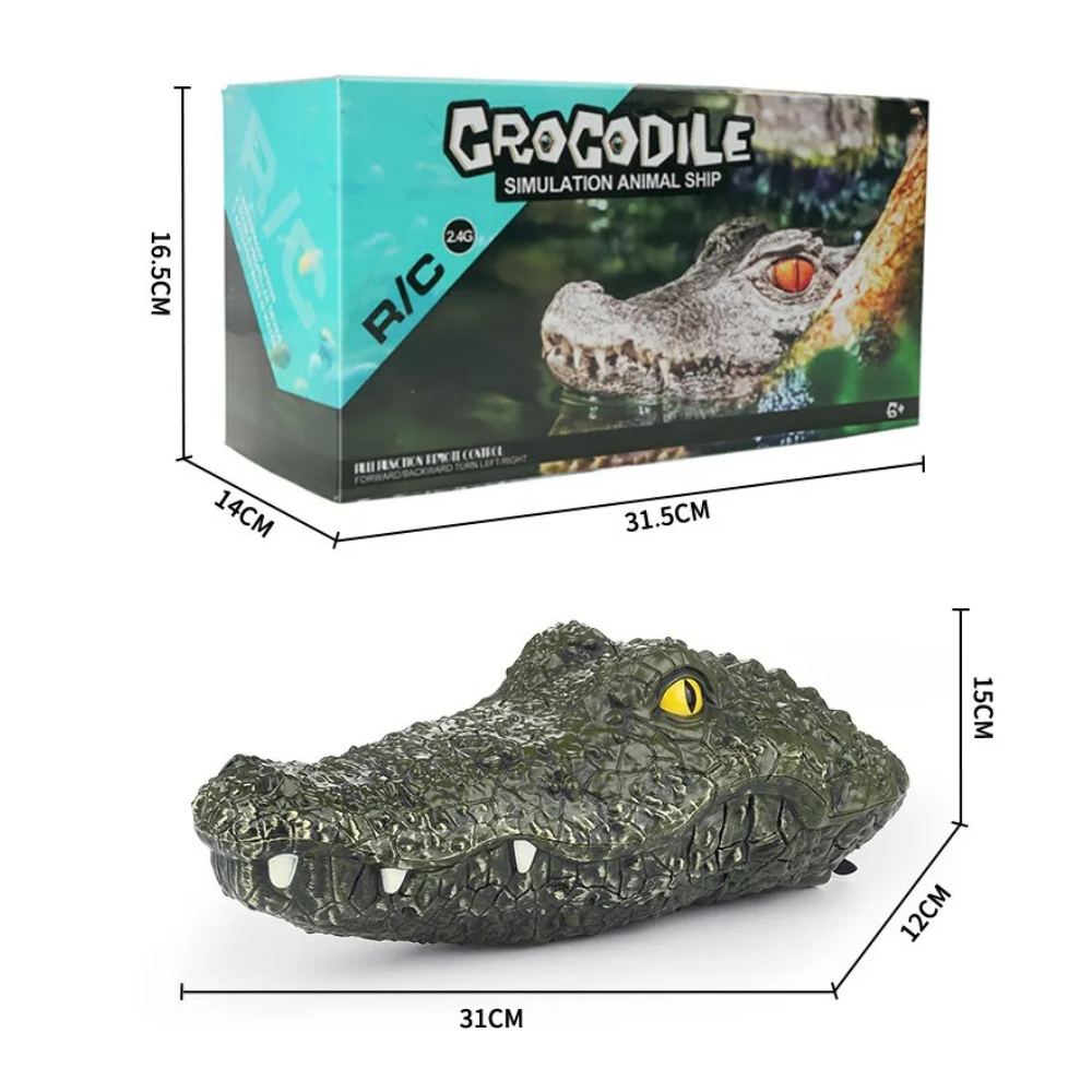 Remote Controlled Crocodile Head Toy for Sea, Pool & Lake