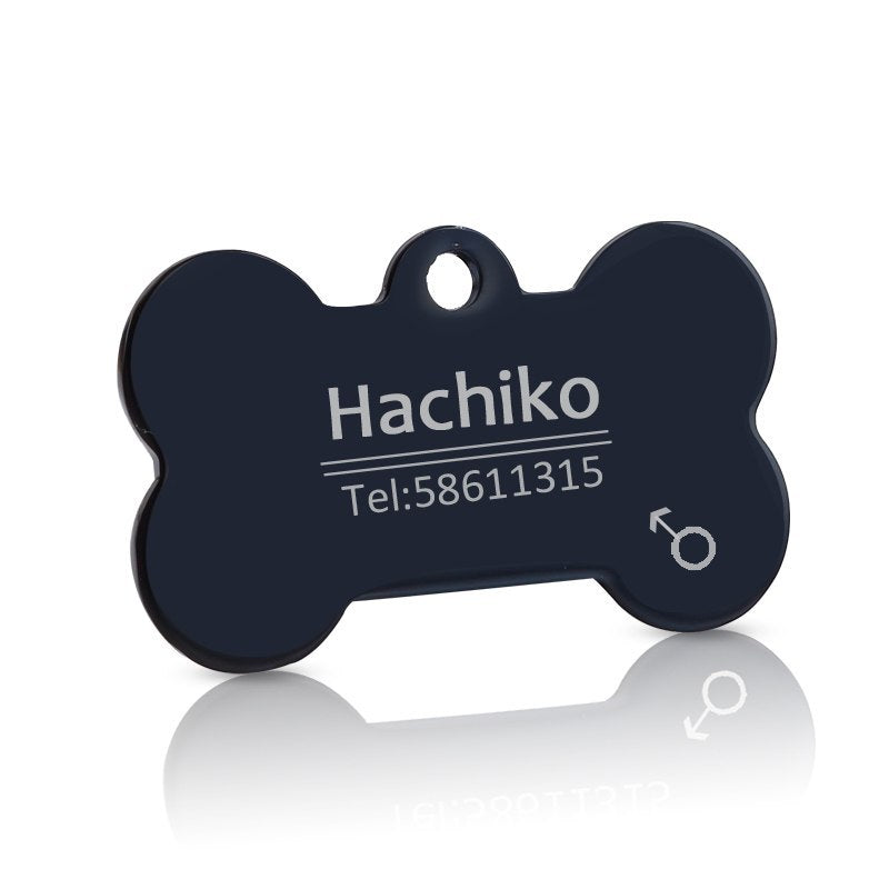 Titanium Metal Pet Tag with Engraving