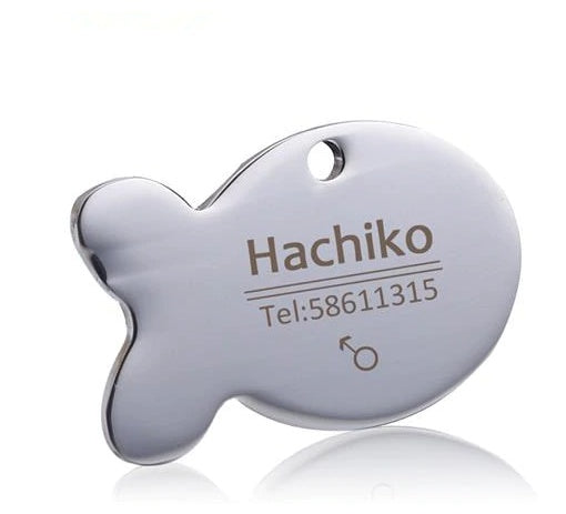 Titanium Metal Pet Tag with Engraving