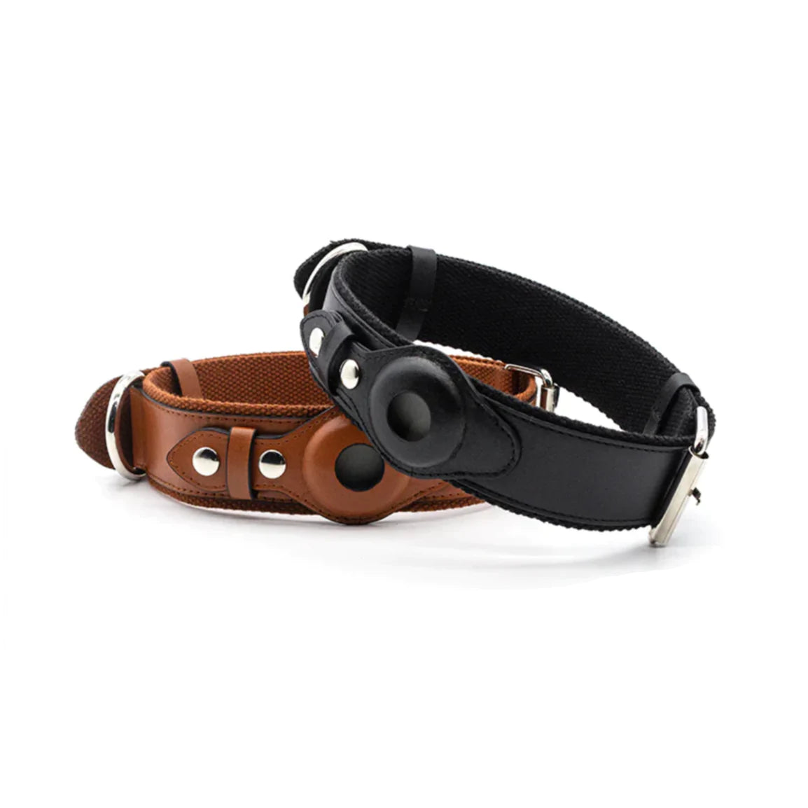 Leather Dog Collar for AirTag