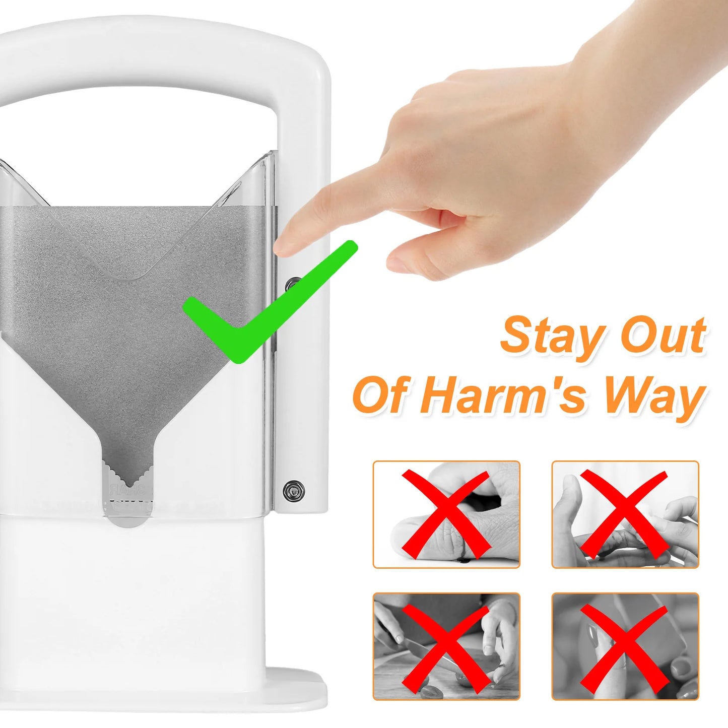 Bagel & Bread Cutter with Safe Cutting Protection