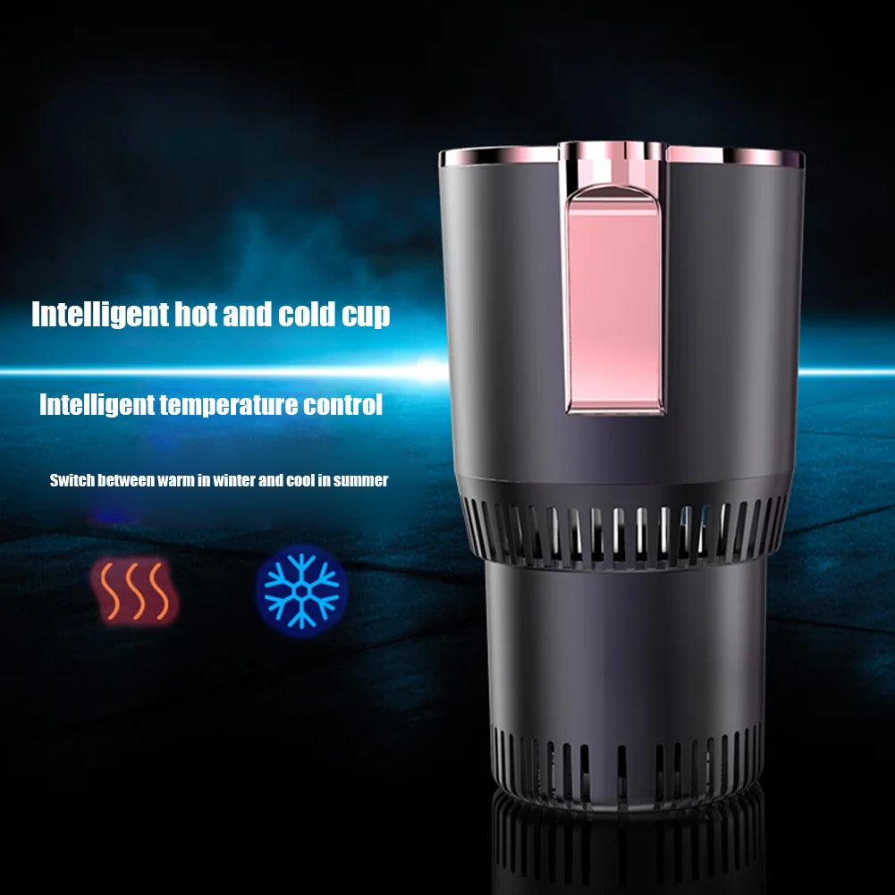 Car Cup Holder with Heat & Cooling – 2 in 1