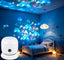 Night projector with sea designs in the room