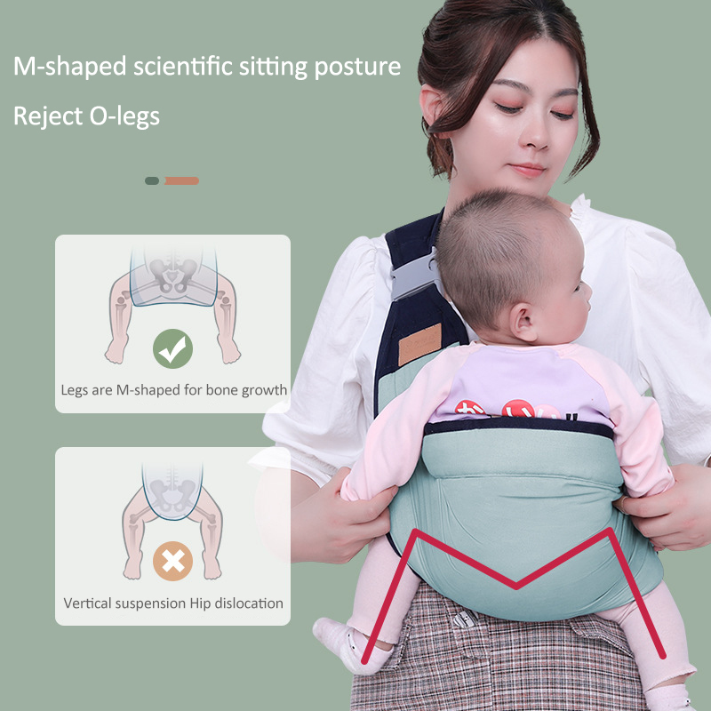 Baby Shoulder Carrier with Reinforcement and Breathable Fabric
