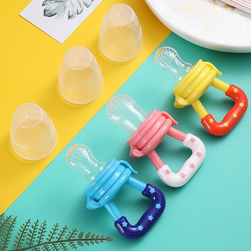 Set of 3 Silicone Baby Fruit Feeders