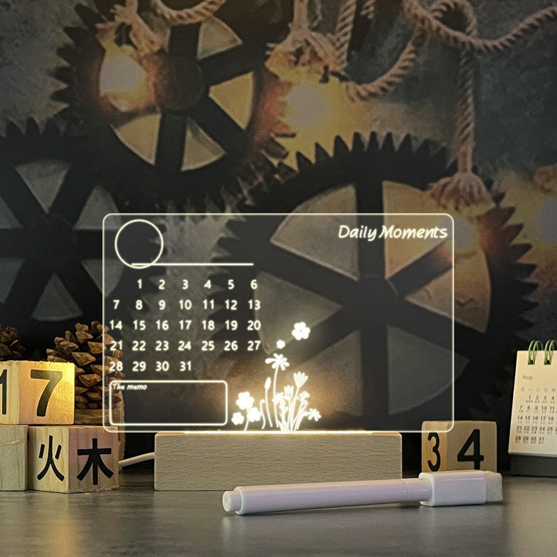 Creative LED Note Board with Light & USB