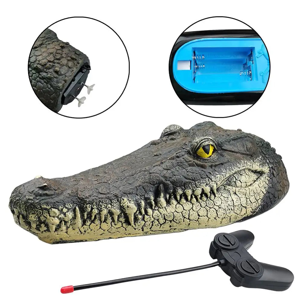 Remote Controlled Crocodile Head Toy for Sea, Pool & Lake