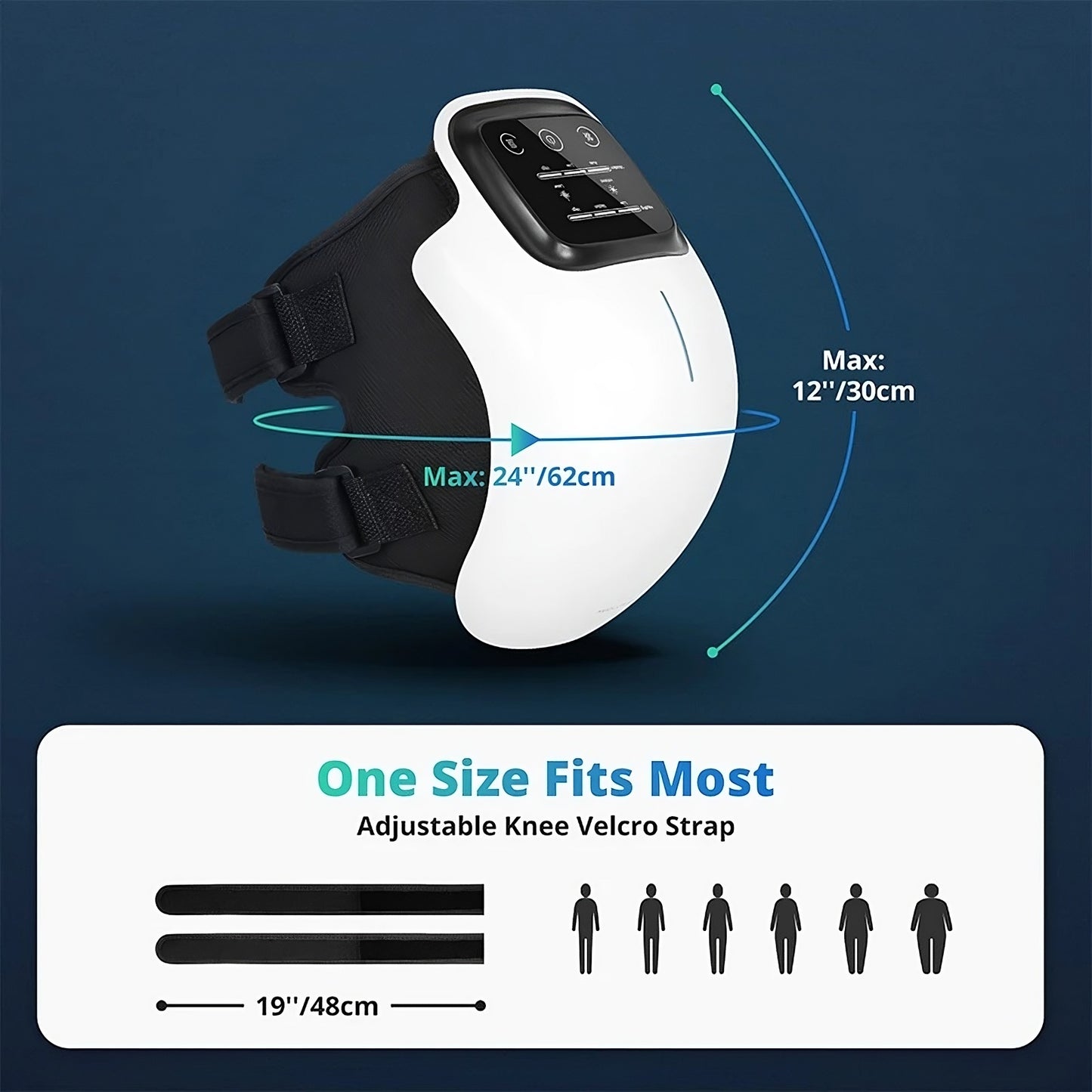 Electric Knee Physiotherapy Device with Heat & Massage