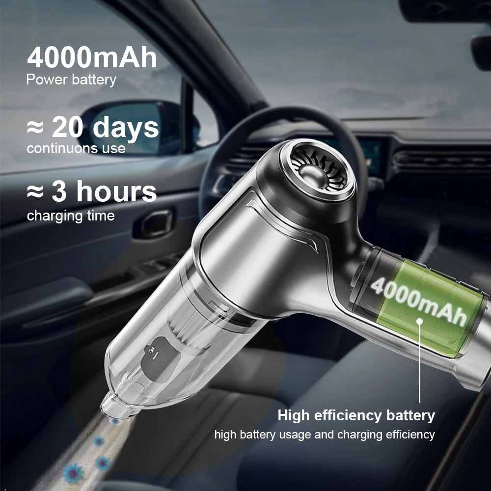 2-in-1 Car Vacuum Cleaner