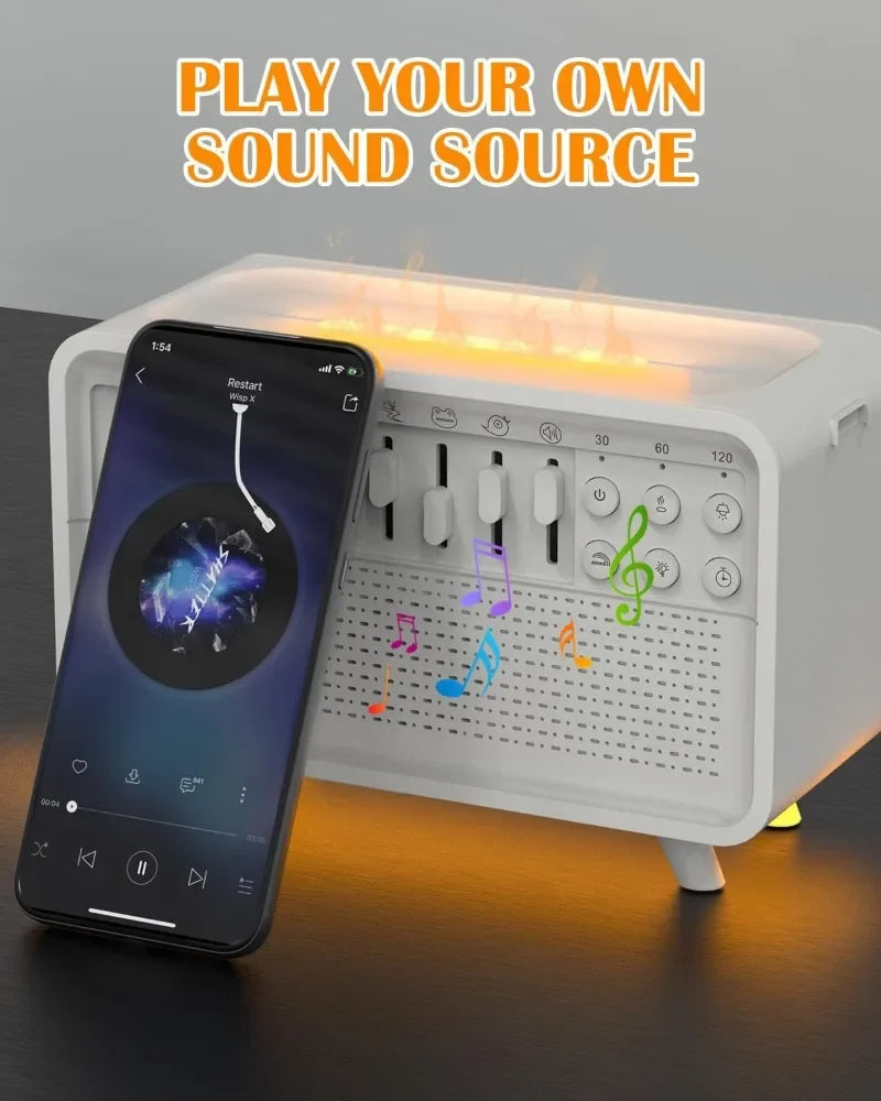 3-in-1 Bluetooth Humidifier with White Noise & Night Light