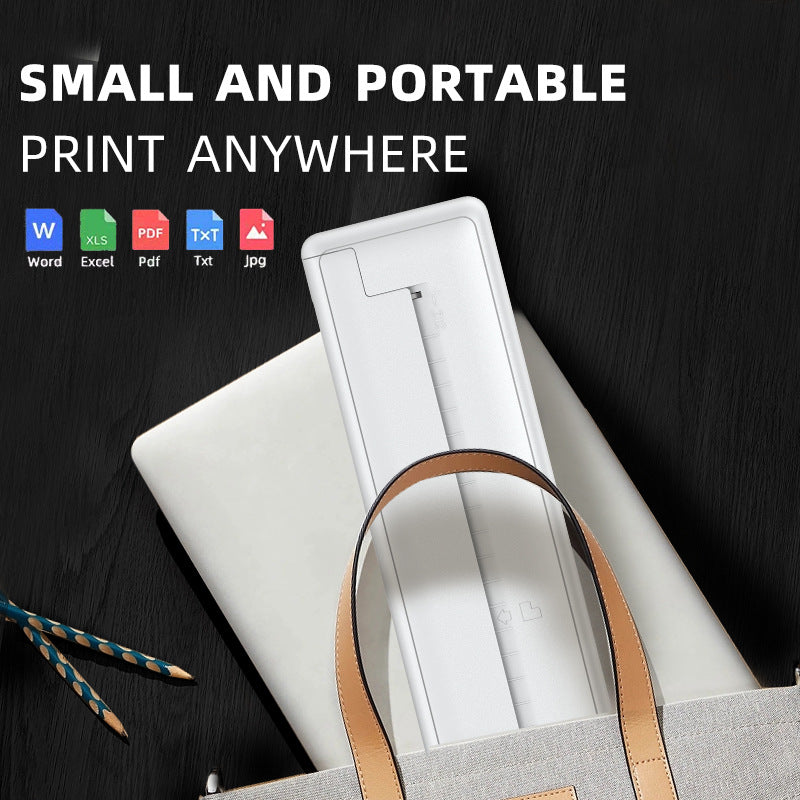 Portable A4 Thermal Printer with Bluetooth for Home and Office