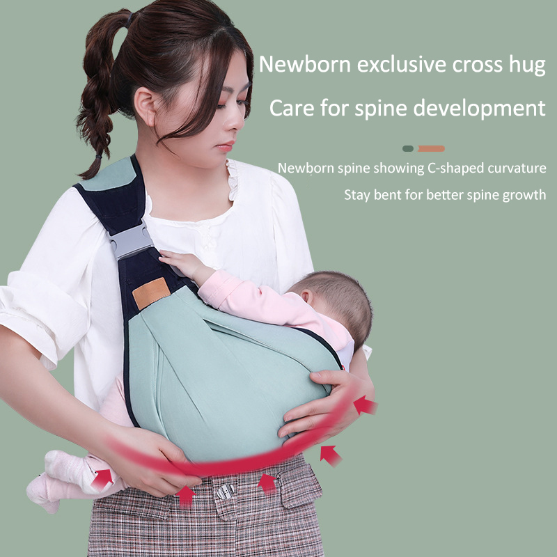 Baby Shoulder Carrier with Reinforcement and Breathable Fabric