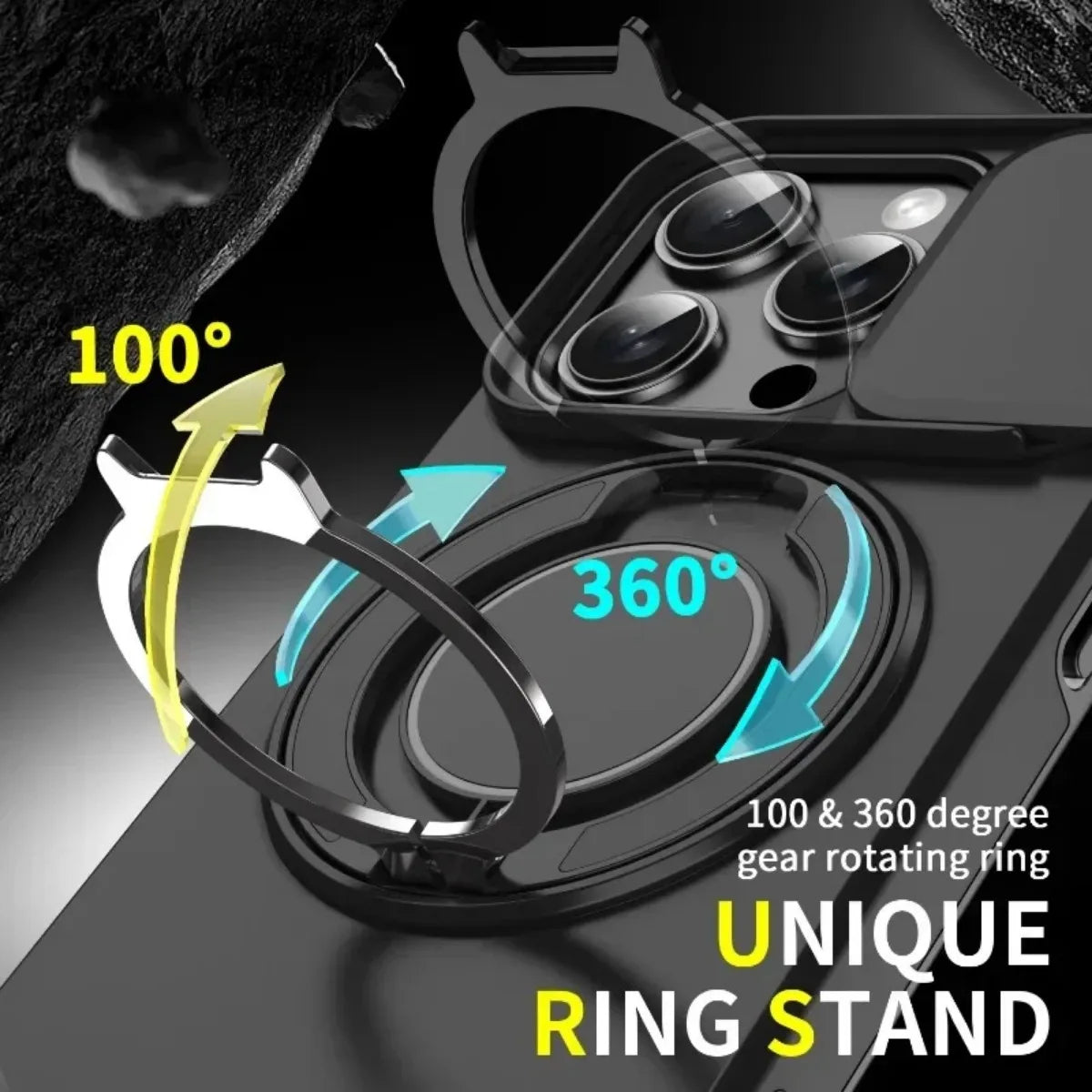 Durable Magnetic Case with Stand for iPhone
