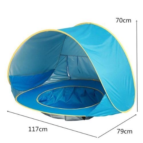 Beach Tent for Babies with UV Protection & Small Pool